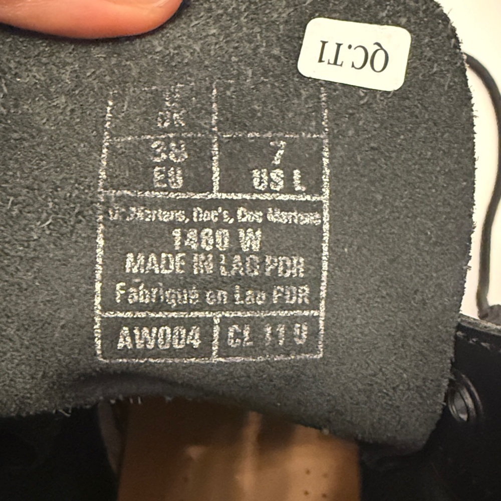Dr. Martens Black Leather Boots - Picture 9 of 9